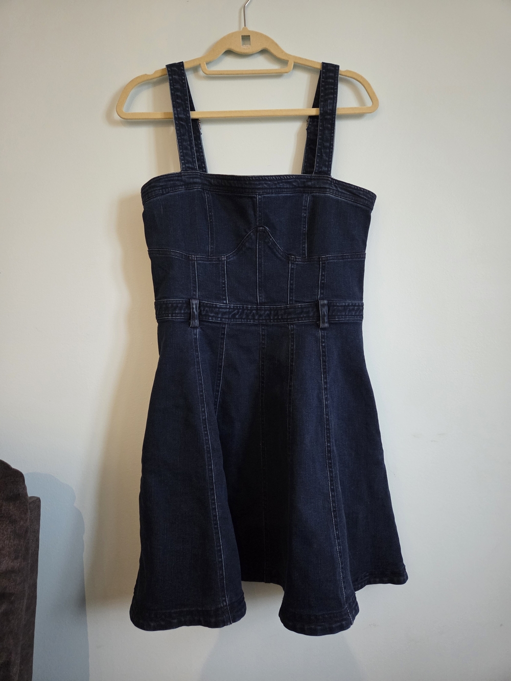 NWT Free People Dark Indigo Denim Dress